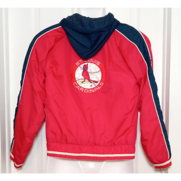 Vintage ST. Louis Cardinals MLB Hoodie Windbreaker Youth L (14-16) - Picture 5 of 7